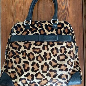 Vintage Lulu Guinness handbag Leopard print rockabilly gal